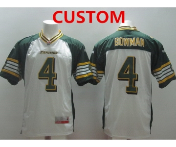 CFL Edmonton Eskimos Custom White Jersey