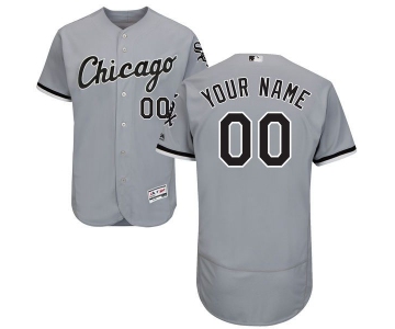 Mens Chicago White Sox Grey Customized Flexbase Majestic MLB Collection Jersey