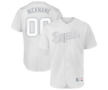 Kansas City Royals Majestic 2019 Players' Weekend Flex Base Authentic Roster Custom White Jersey