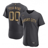 Men's Kansas City Royals Active Player Custom Charcoal 2022 All-Star Flex Base Stitched MLB Jersey