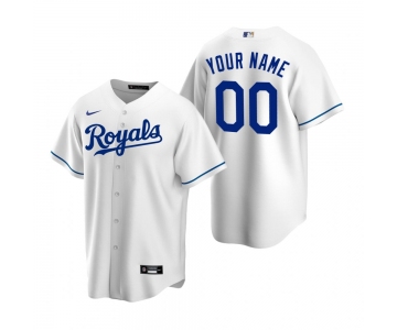 Men's Kansas City Royals Custom Nike White Stitched MLB Cool Base Home Jersey