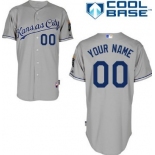 Men's Kansas City Royals Customized Gray Jersey