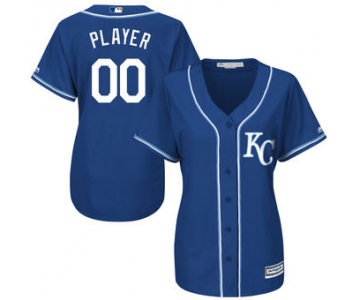 Women's Kansas City Royals Majestic Royal Cool Base Alternate Jersey