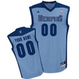 Mens Memphis Grizzlies Customized Light Blue Jersey