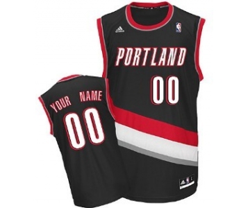 Kids Portland Trailblazers Customized Black Jersey