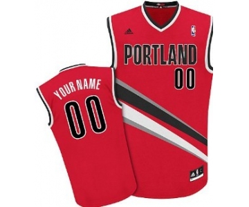 Kids Portland Trailblazers Customized Red Jersey