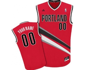 Mens Portland Trailblazers Customized Red Jersey