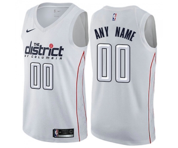 Men's Nike NBA Washington Wizards City Edition Nike Authentic White Customized Jersey