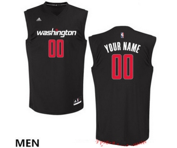 Men's Washington Wizards Custom adidas Black Fashion Basketball Jersey