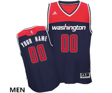 Men's Washington Wizards Navy Blue Custom adidas Swingman Alternate Basketball Jersey