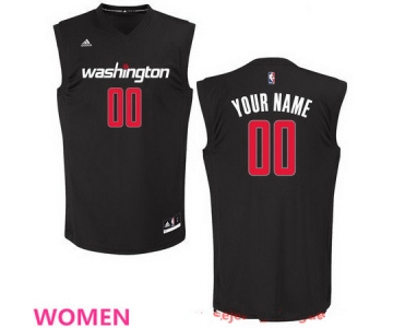 Women's Washington Wizards Custom adidas Black Fashion Basketball Jersey