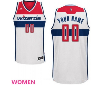 Women's Washington Wizards White Swingman Custom adidas Swingman Home Basketball Jersey