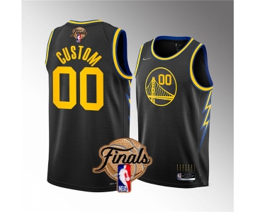 Men's Golden State Warriors Active Player Custom 2022 Black NBA Finals Stitched Jersey