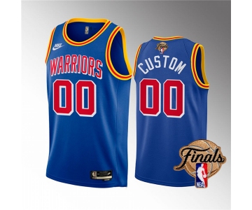 Mens Golden State Warriors Active Player Custom 2022 Royal NBA Finals Stitched Jersey