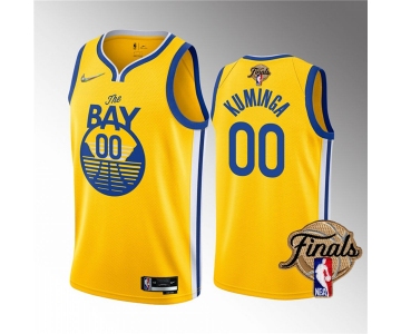 Men's Golden State Warriors Active Player Custom 2022 Yellow NBA Finals Stitched Jersey