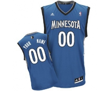 Kids Minnesota Timberwolves Customized Blue Jersey