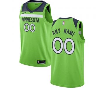 Men's Nike Minnesota Timberwolves Customized Authentic Green NBA Statement Edition Jersey