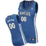 Womens Minnesota Timberwolves Customized Blue Jersey