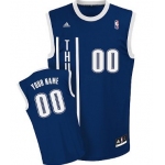 Mens Oklahoma City Thunder Customized Navy Blue Jersey