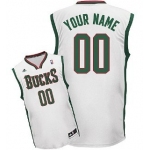 Kids Milwaukee Bucks Customized White Jersey