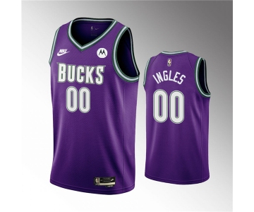 Men's Milwaukee Bucks Active Player Custom 2022-23 Purple Classic Edition Swingman Stitched Basketball Jersey