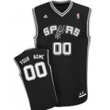 Kids San Antonio Spurs Customized Black Jersey