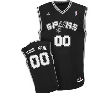 Kids San Antonio Spurs Customized Black Jersey