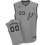 Mens San Antonio Spurs Customized Gray Jersey