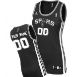 Womens San Antonio Spurs Customized Black Jersey