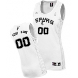 Womens San Antonio Spurs Customized White Jersey