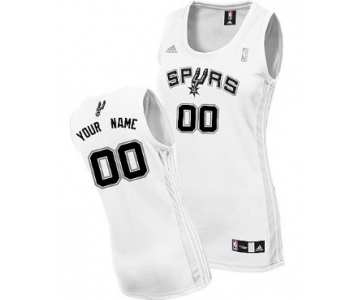 Womens San Antonio Spurs Customized White Jersey