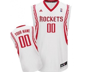 Kids Houston Rockets Customized White Jersey