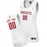 Womens Houston Rockets Customized White Jersey