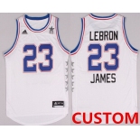 Custom 2015 NBA Eastern All-Stars Revolution 30 Swingman White Jersey