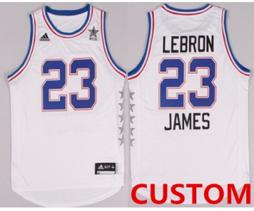 Custom 2015 NBA Eastern All-Stars Revolution 30 Swingman White Jersey