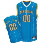 Kids New Orleans Hornets Customized Blue Jersey