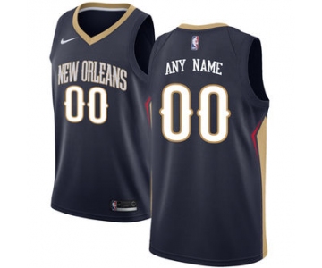 Men's New Orleans Pelicans Nike Navy Swingman Custom Icon Edition Jersey