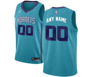 Men's Nike Charlotte Hornets Light Blue NBA Swingman Custom Jersey