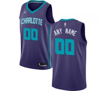 Men's Nike Charlotte Hornets Purple NBA Swingman Custom Jersey