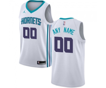 Men's Nike Charlotte Hornets White NBA Swingman Custom Jersey