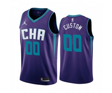 Nike Charlotte Hornets Custom Purple 2019-20 Statement Edition NBA Jersey