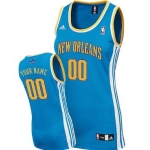 Womens New Orleans Hornets Customized Blue Jersey