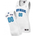 Womens New Orleans Hornets Customized White Jersey