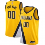 Men's Indiana Pacers Active Player Custom Yellow Swingman Stitched Jersey