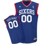 Kids Philadelphia 76ers Customized Blue Jersey