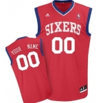 Mens Philadelphia 76ers Customized Red Jersey