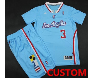 Custom Los Angeles Clippers Blue Revolution 30 Swingman NBA Jerseys Short Suits 2013 New Style