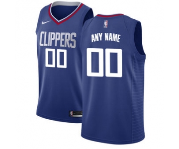 Men's LA Clippers Nike Blue Swingman Custom Icon Edition Jersey