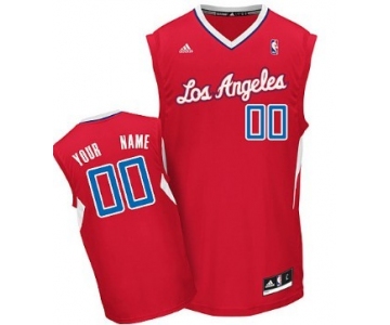 Mens Los Angeles Clippers Customized Red Jersey