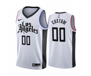 Nike Clippers Custom 2019-20 White Los Angeles City Edition NBA Jersey